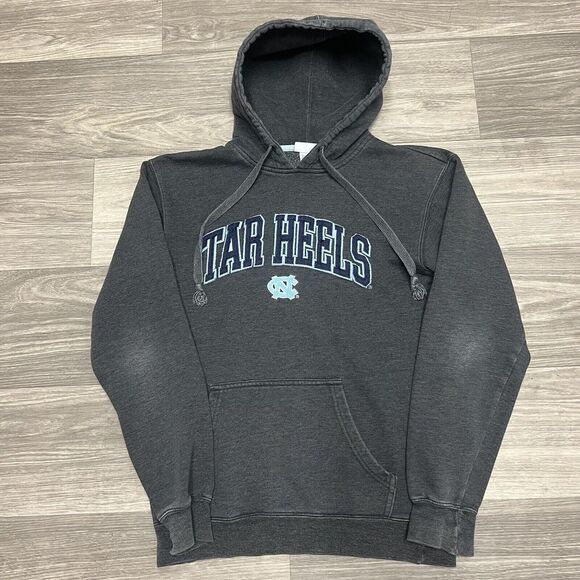 Majestic Other - Vintage Majestic North Carolina Tar Heels Hoodie Sweatshirt Mens S Gray Spellout